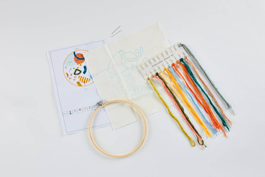 Shapes Embroidery Craft Kit