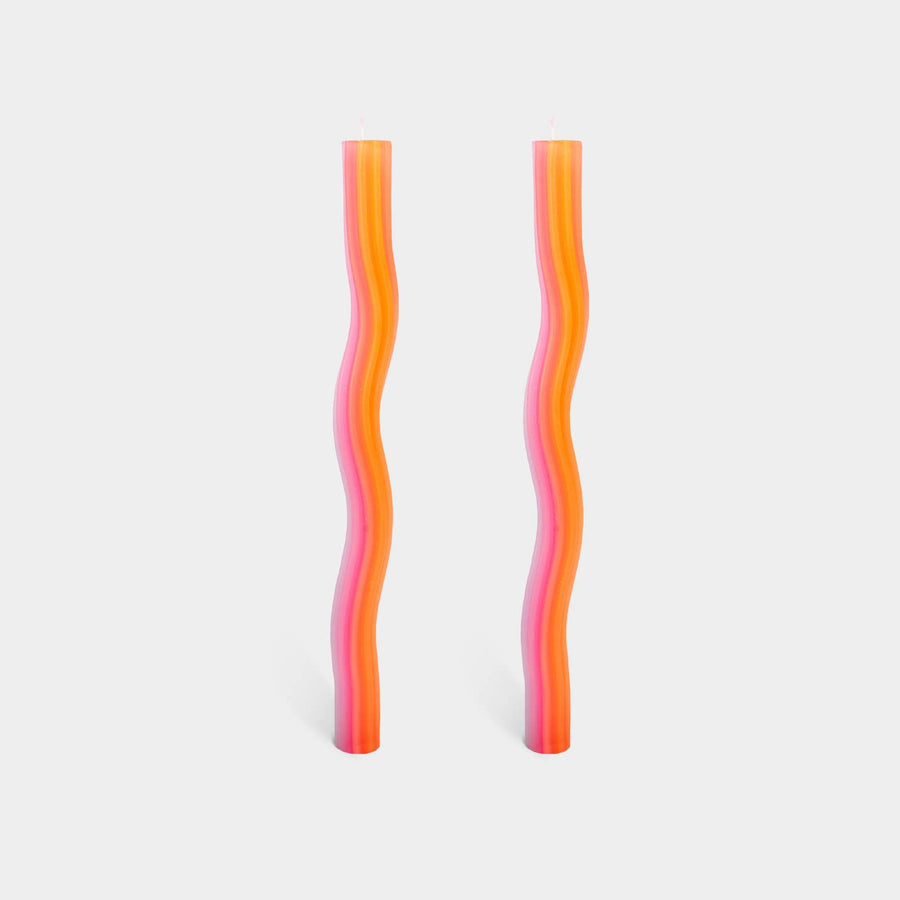 Twist Candles by Lex Pott in Orange (2-pack)