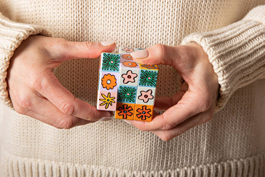 Flower Pop Art Rubik's Cube